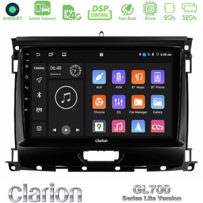 Clarion GL700 Lite Series 8Core Android11 2+32GB Ford Ranger 2017-2022 Navigation Multimedia Tablet 9" Με Carplay & Android Auto