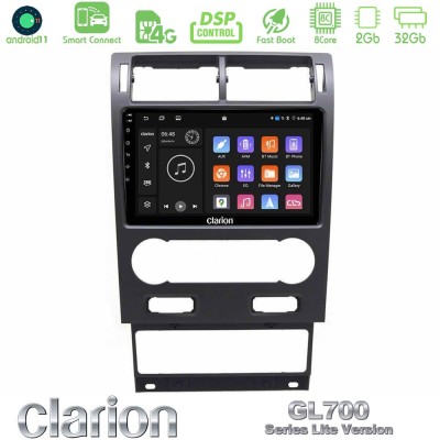 Clarion GL700 Lite Series 8Core Android11 2+32GB Ford Mondeo 2004-2007 Navigation Multimedia Tablet 9" Με Carplay & Android Auto