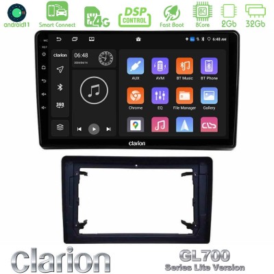Clarion GL700 Lite Series 8Core Android11 2+32GB Chrysler / Dodge / Jeep Navigation Multimedia Tablet 10" Με Carplay & Android A