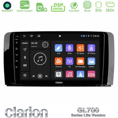 Clarion GL700 Lite Series 8Core Android11 2+32GB Mercedes R Class Navigation Multimedia Tablet 9" Με Carplay & Android Auto