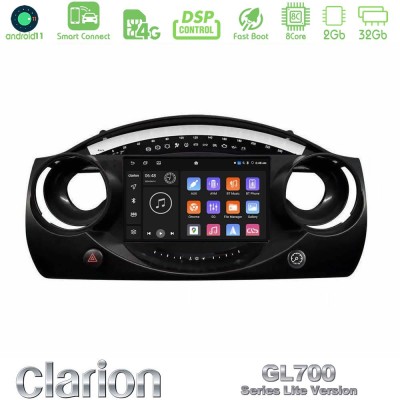 Clarion GL700 Lite Series 8Core Android11 2+32GB Mini Cooper R50 Navigation Multimedia Tablet 9" Με Carplay & Android Auto