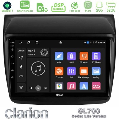 Clarion GL700 Lite Series 8Core Android11 2+32GB Mitsubishi L200 Navigation Multimedia Tablet 9" Με Carplay & Android Auto