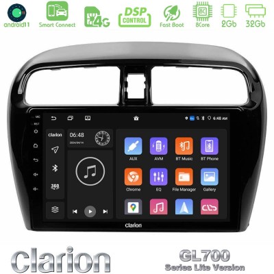 Clarion GL700 Lite Series 8Core Android11 2+32GB Mitsubishi Space Star 2013-2016 Navigation Multimedia Tablet 9" Με Carplay & An