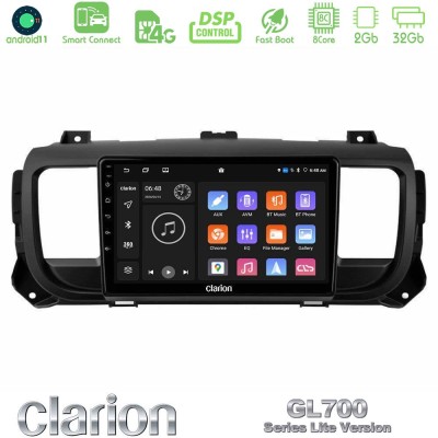 Clarion GL700 Lite Series 8Core Android11 2+32GB Citroen/Peugeot/Opel/Toyota Navigation Multimedia Tablet 9" Με Carplay & Androi
