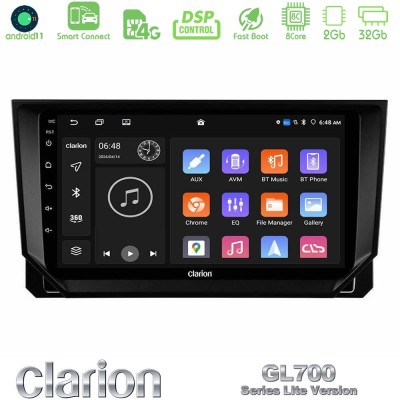 Clarion GL700 Lite Series 8Core Android11 2+32GB Seat Arona/Ibiza Navigation Multimedia Tablet 9" Με Carplay & Android Auto