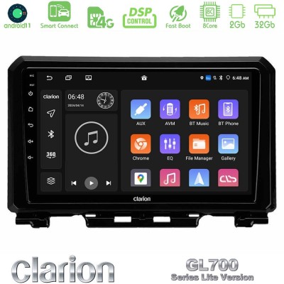 Clarion GL700 Lite Series 8Core Android11 2+32GB Suzuki Jimny 2018-2022 Navigation Multimedia Tablet 9" Με Carplay & Android Aut