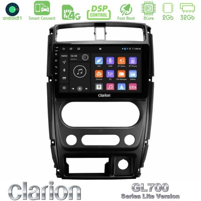 Clarion GL700 Lite Series 8Core Android11 2+32GB Suzuki Jimny 2007-2017 Navigation Multimedia Tablet 9" Με Carplay & Android Aut
