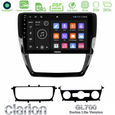 Clarion GL700 Lite Series 8Core Android11 2+32GB VW Jetta Navigation Multimedia Tablet 10" Με Carplay & Android Auto