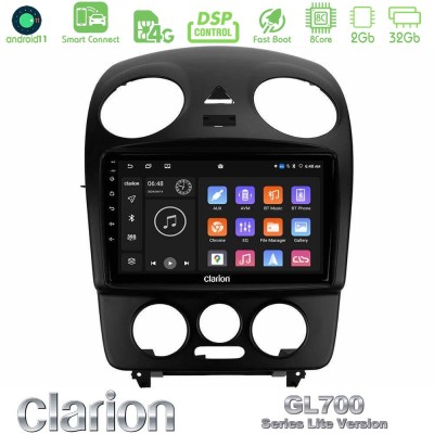 Clarion GL700 Lite Series 8Core Android11 2+32GB VW Beetle Navigation Multimedia Tablet 9" Με Carplay & Android Auto