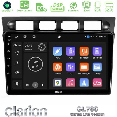 Clarion GL700 Lite Series Kia Picanto 2004-2007 8Core Android11 2+32GB Navigation Multimedia Tablet 9" Με Carplay & Android Auto