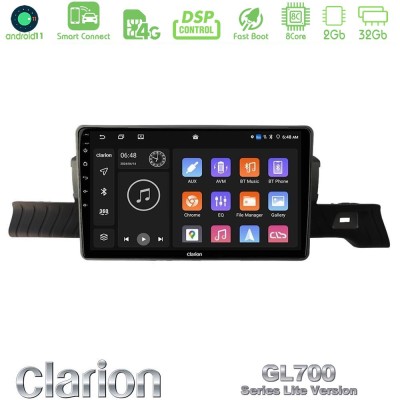 Clarion GL700 Lite Series 8Core Android11 2+32GB Citroen C3 You 2025- Navigation Multimedia Tablet 9" Με Carplay & Android Auto