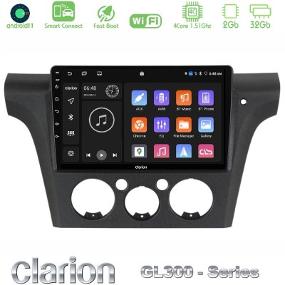 Clarion GL300 Series 4Core Android11 2+32GB Mitsubishi Outlander 2002 – 2007 Navigation Multimedia Tablet 10" Με Carplay & Andro