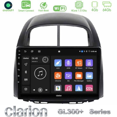Clarion GL300+ Series 4Core Android11 4+64GB Daihatsu Sirion/Subaru Justy Navigation Multimedia Tablet 10"