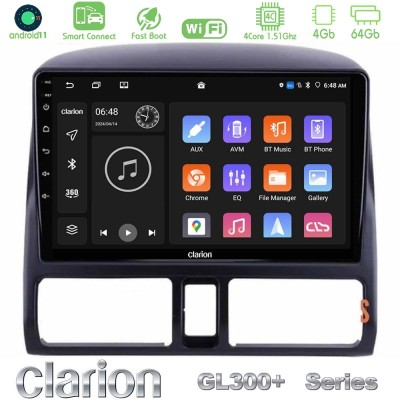 Clarion GL300+ Series 4Core Android11 4+64GB Honda CRV 2002-2006 Navigation Multimedia Tablet 9"