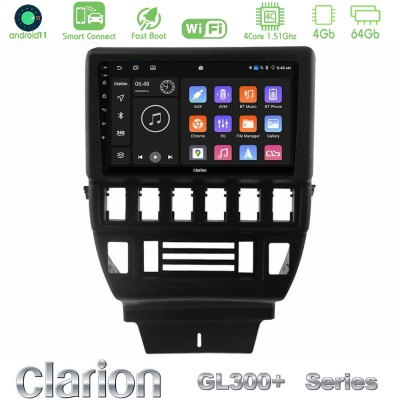 Clarion GL300+ Series 4Core Android11 4+64GB Lada Niva Navigation Multimedia Tablet 9"