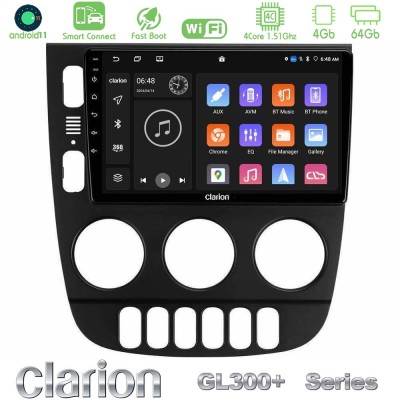 Clarion GL300+ Series 4Core Android11 4+64GB Mercedes ML Class 1998-2005 Navigation Multimedia Tablet 9"