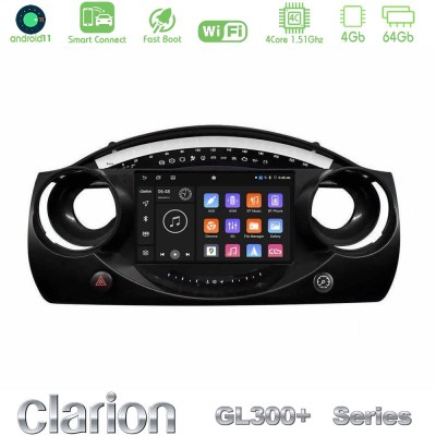 Clarion GL300+ Series 4Core Android11 4+64GB Mini Cooper R50 Navigation Multimedia Tablet 9"