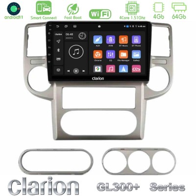 Clarion GL300+ Series 4Core Android11 4+64GB Nissan X-Trail 2003-2007 Navigation Multimedia Tablet 10"