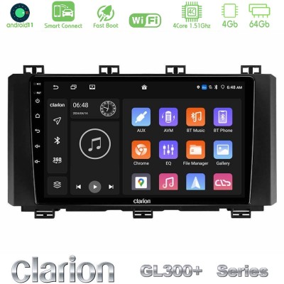 Clarion GL300+ Series 4Core Android11 4+64GB Seat Ateca 2017-2021 Navigation Multimedia Tablet 9"