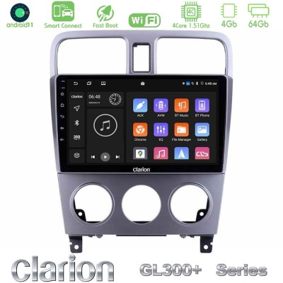 Clarion GL300+ Series 4Core Android11 4+64GB Subaru Forester 2003-2007 Navigation Multimedia Tablet 9"