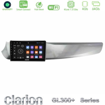 Clarion GL300+ Series 4Core Android11 4+64GB Alfa Romeo Giulietta 2010-2014 Navigation Multimedia Tablet 9"