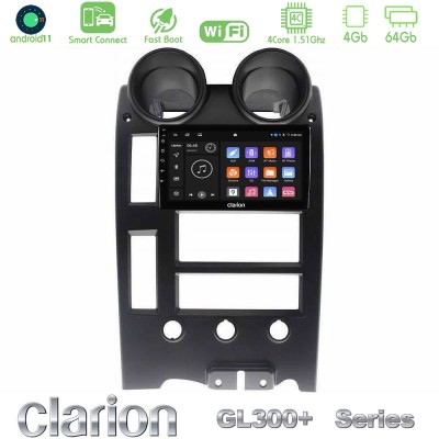 Clarion GL300+ Series 4Core Android11 4+64GB Hummer H2 2002-2007 Navigation Multimedia Tablet 9"