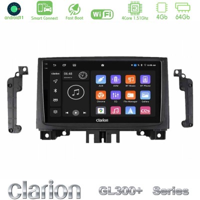 Clarion GL300+ Series 4Core Android11 4+64GB Mercedes Sprinter/VW Crafter 2006-2018 Navigation Multimedia Tablet 9"