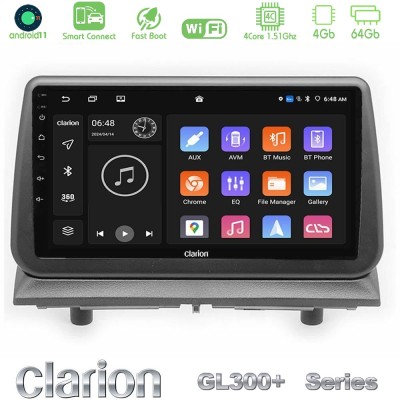 Clarion GL300+ Series 4Core Android11 4+64GB Dodge Nitro 2007-2011 Navigation Multimedia Tablet 9"