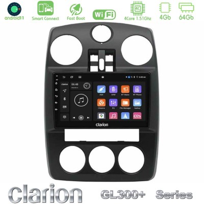 Clarion GL300+ Series 4Core Android11 4+64GB Chrysler PT-Cruiser 2000-2005 Navigation Multimedia Tablet 9"