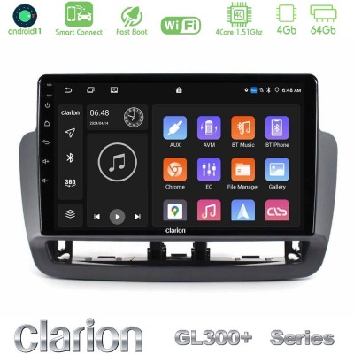 Clarion GL300+ Series 4Core Android11 4+64GB Seat Ibiza 2012-2015 Navigation Multimedia Tablet 9"