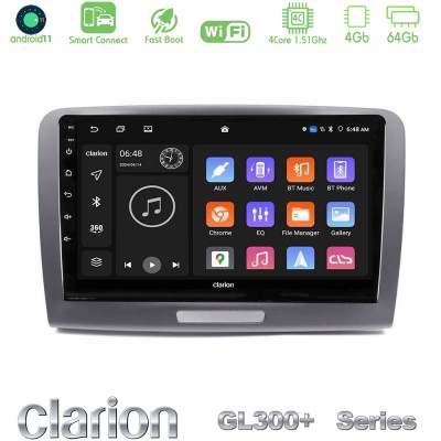 Clarion GL300+ Series 4Core Android11 4+64GB Skoda Superb 2008-2015 Navigation Multimedia Tablet 9"