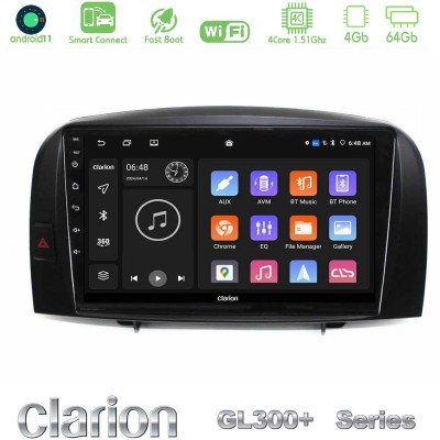 Clarion GL300+ Series 4Core Android11 4+64GB Hyundai Sonata 2005-2009 Navigation Multimedia Tablet 10"