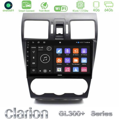 Clarion GL300+ Series 4Core Android11 4+64GB Subaru Forester 2015-2018 Navigation Multimedia Tablet 9"