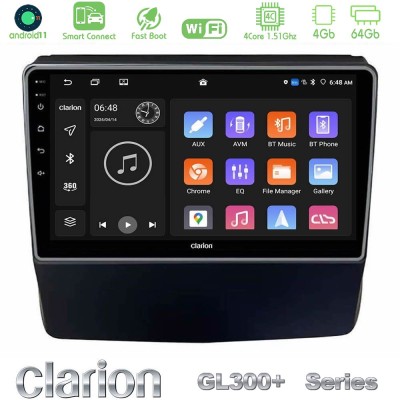 Clarion GL300+ Series 4Core Android11 4+64GB Subaru Forester/Impreza 2018-2021 Navigation Multimedia Tablet 9"