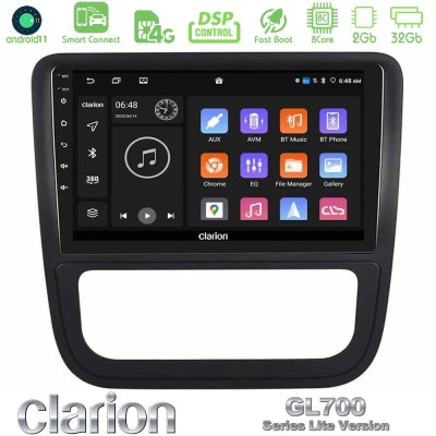 Clarion GL700 Lite Series 8Core Android11 2+32GB VW Scirocco 2008-2014 Navigation Multimedia Tablet 9" Με Carplay & Android Auto