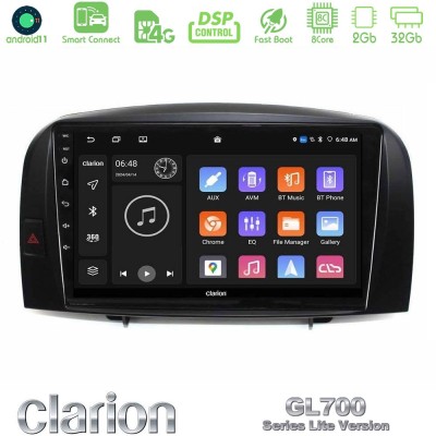 Clarion GL700 Lite Series 8Core Android11 2+32GB Hyundai Sonata 2005-2009 Navigation Multimedia Tablet 10" Με Carplay & Android 