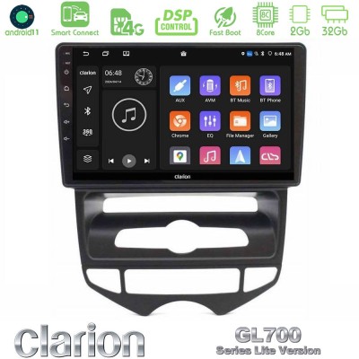 Clarion GL700 Lite Series 8Core Android11 2+32GB Hyundai ix20 2010-2020 (AUTO A/C) Navigation Multimedia Tablet 10" Με Carplay &