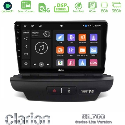 Clarion GL700 Lite Series 8Core Android11 2+32GB Kia Ceed 2018-2023 Navigation Multimedia Tablet 9" Με Carplay & Android Auto (L