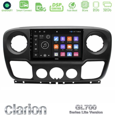 Clarion GL700 Lite Series 8Core Android11 2+32GB Renault/Nissan/Opel Navigation Multimedia Tablet 10" Με Carplay & Android Auto
