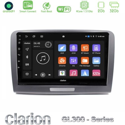 Clarion GL300 Series 4Core Android11 2+32GB Skoda Superb 2008-2015 Navigation Multimedia Tablet 9" Με Carplay & Android Auto