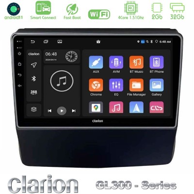 Clarion GL300 Series 4Core Android11 2+32GB Subaru Forester/Impreza 2018-2021 Navigation Multimedia Tablet 9" Με Carplay & Andro