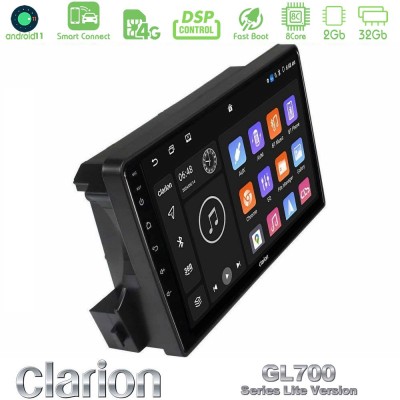Clarion GL700 Lite Series 8Core Android11 2+32GB Ssangyong Actyon/Kyron 2005-2014 Navigation Multimedia Tablet 9" Με Carplay & A