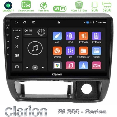 Clarion GL300 Series 4Core Android11 2+32GB Suzuki Jimny 1998-2005 Navigation Multimedia Tablet 9" Με Carplay & Android Auto