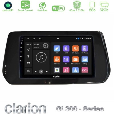 Clarion GL300 Series 4Core Android11 2+32GB Suzuki Swift 2024- Navigation Multimedia Tablet 9" Με Carplay & Android Auto