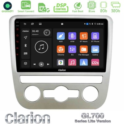 Clarion GL700 Lite Series 8Core Android11 2+32GB VW Scirocco 2008 – 2014 Navigation Multimedia Tablet 9" Με Carplay & Android Au