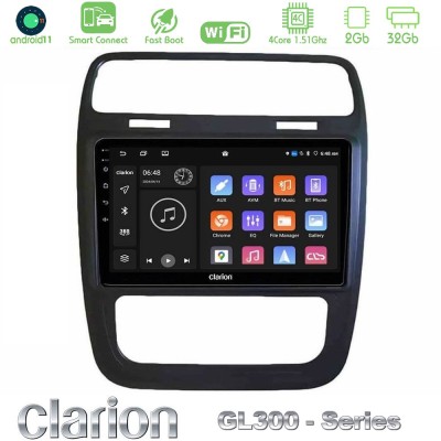 Clarion GL300 Series 4Core Android11 2+32GB VW Scirocco 2014 – 2017 Navigation Multimedia Tablet 9" Με Carplay & Android Auto