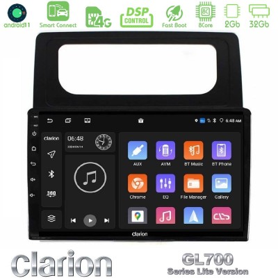 Clarion GL700 Lite Series 8Core Android11 2+32GB VW Caddy 2004-2014 Navigation Multimedia Tablet 10" Με Carplay & Android Auto