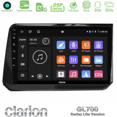 Clarion GL700 Lite Series 8Core Android11 2+32GB Nissan Note 2021-2026 RHD Navigation Multimedia Tablet 10" Με Carplay & Android
