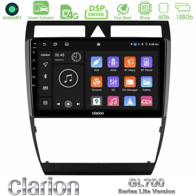Clarion GL700 Lite Series 8Core Android11 6+128GB Audi A6 (C5) 1997-2004 Navigation Multimedia Tablet 9" Με Carplay & Android Au