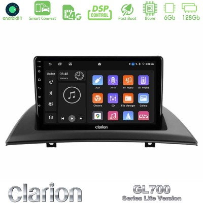 Clarion GL700 Lite Series 8Core Android11 6+128GB BMW E83 Navigation Multimedia Tablet 9" Με Carplay & Android Auto